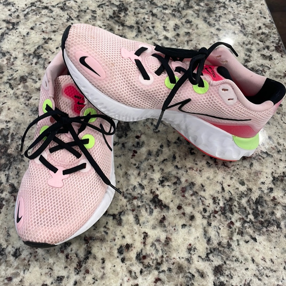 Pink Nike Renew tennis shoes!